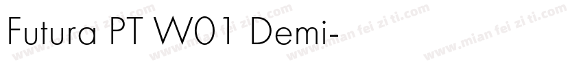 Futura PT W01 Demi字体转换